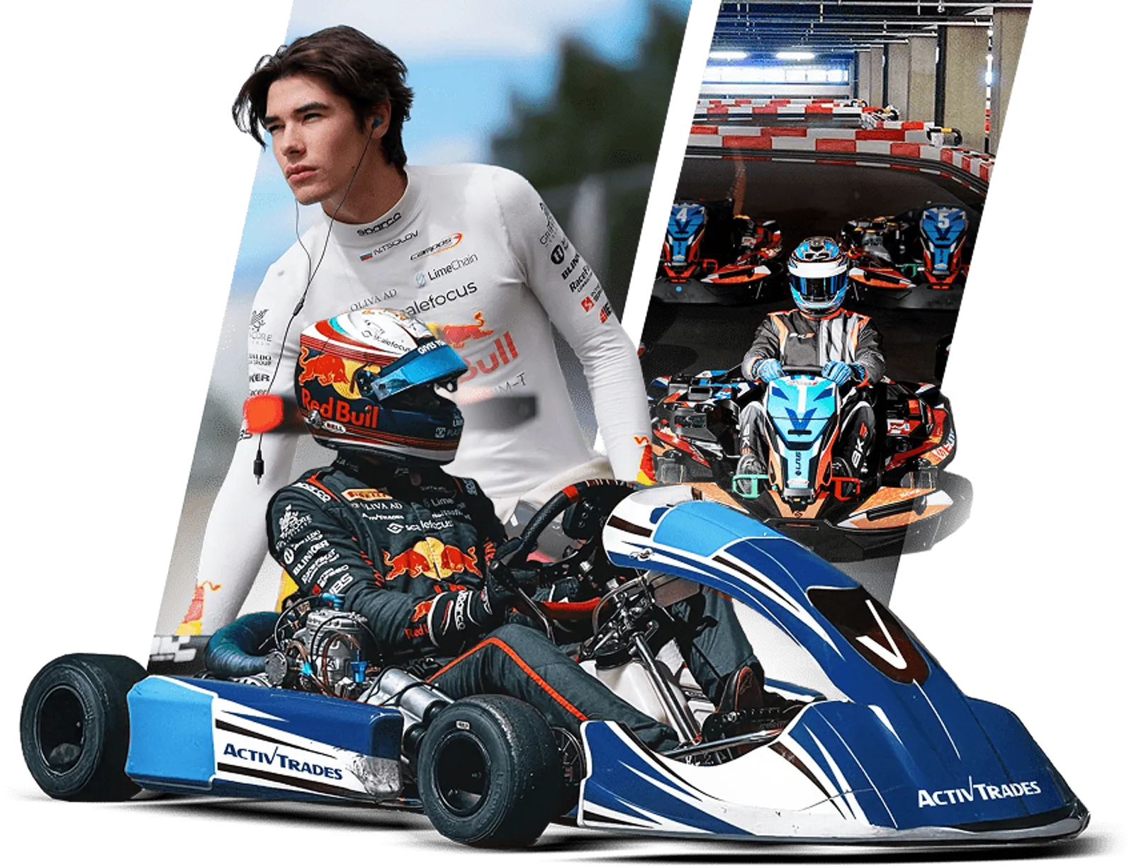 Race The Lion karting collage