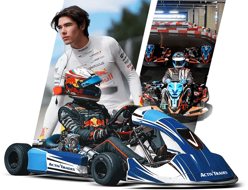 Race The Lion karting collage
